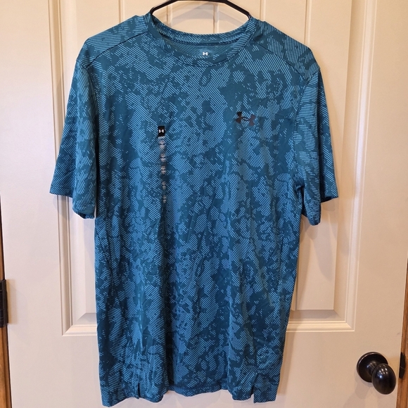 Under Armour Other - Under Armour Men's Teal Camo Tech T-Shirt, Men's Size Small New Lightweight